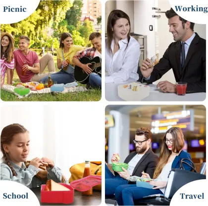 Reusable Sandwich Containers: Perfect for Lunch Boxes, Bentos, and Food Storage
