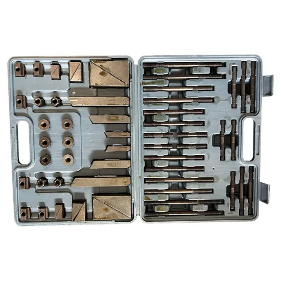  Comprehensive Machine Tools Clamping Kit for Bridgeport Mill Setup: Includes T-Nuts, Step Blocks, and T-Slot Hardware in Various Sizes (M8 to M20)
