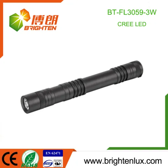 Factory Wholesale Customized Aluminum Long Beam Distance Cool Emergency USA Cree led Most Powerful aa Battery Flashlight