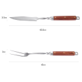 Высококачественный набор инструментов для барбекю с деревянной ручкой 9 шт