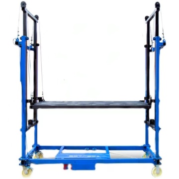 Commercial Electric Scaffolding Lift: Mobile Work Platform with Automatic Remote Control and Folding Hoist
