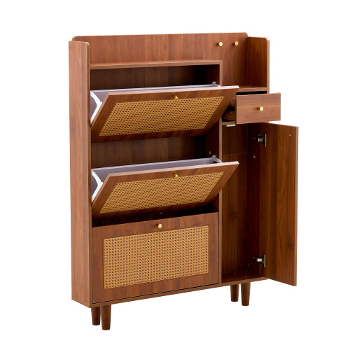 shoe rack storage Modern MDF Shoe Cabinet with Extra Storage Manufactory