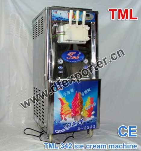 Premium 3-Flavors Commercial Soft Serve Yogurt Ice Cream Machine Maker, 20-28L/H (SAK97524)