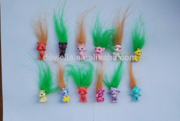 Troll doll pencil topper