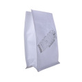 sacs recyclables personnalisés en aluminium à fond plat avec fermeture à glissière