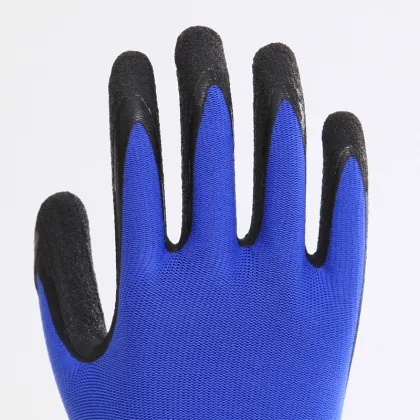 Latex Rubber Coated Safety Work Gloves