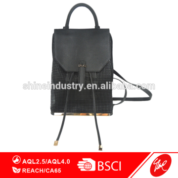 Fashion Black Mesh Summer Backpack