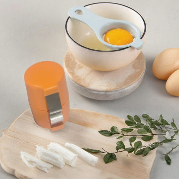 Plastic Egg Shell Separator Tool Set - Manual Steel Egg Cracker and Filter for Kitchen Use