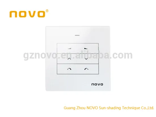 NOVO sensitive touch screen remote control / wall switch /transmitter for motorized curtain /roller blinds and venetain blind