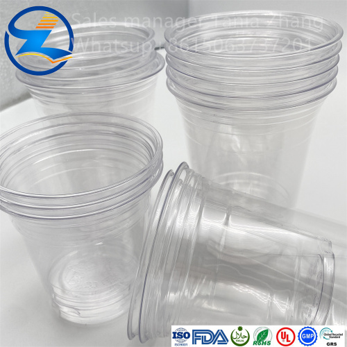 Full transparent PET thermoforming plastic cup