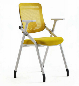 Grey folding training chair