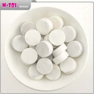 MAB34 D=20mm DIY Green Stone Marble Mosaic Tiles For Craft