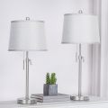 3-Color Tall Nightstand Lamps Dimmable Modern Office Set