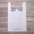 Food grade large transparent biodegradable t-shirt bag