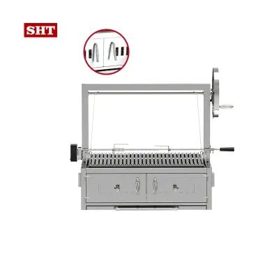 Stainless Teel Portable BBQ Barbecue Charcoal Grill