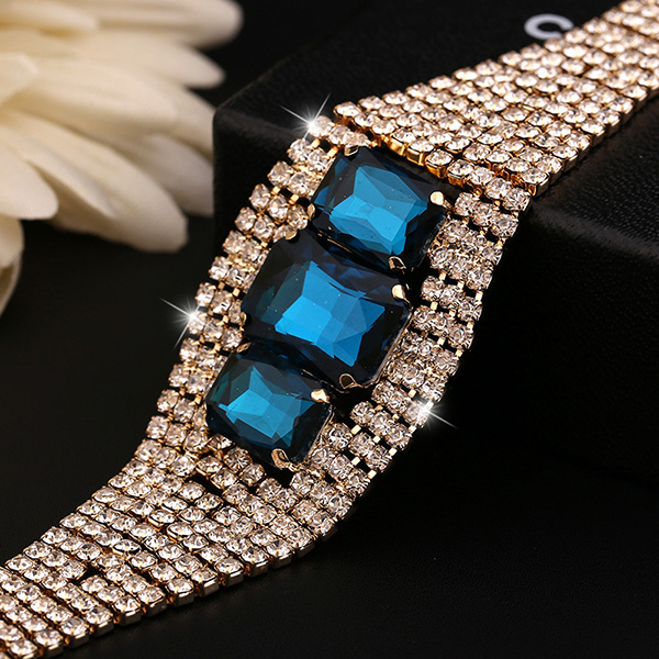 Shiny Crystal Bangle Bracelet