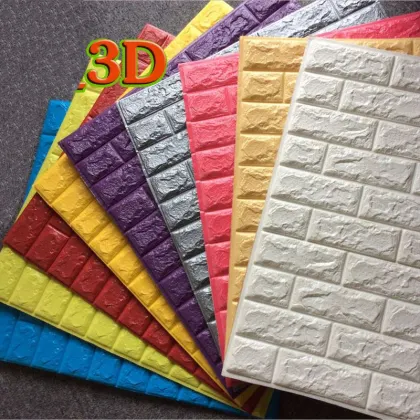 High Quality 3D Brick Wallpaper Wall Stickers - B&Q