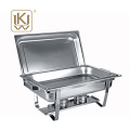 Servidores de platos de chafing de buffet caliente de acero inoxidable F433