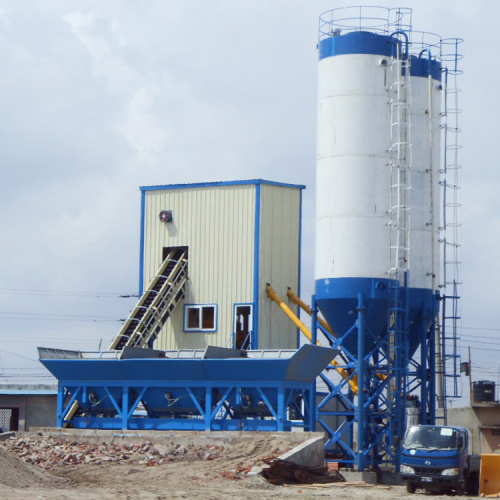 HZS60 Mounted Stationary concrete batching plant 60m3