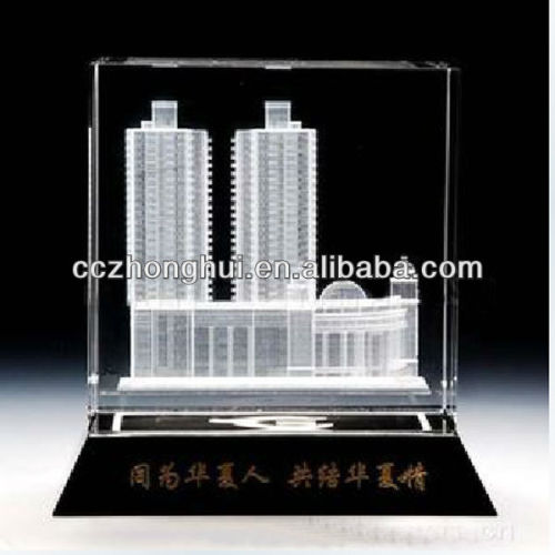 Selling well all over the world 3d engraved crystal office set