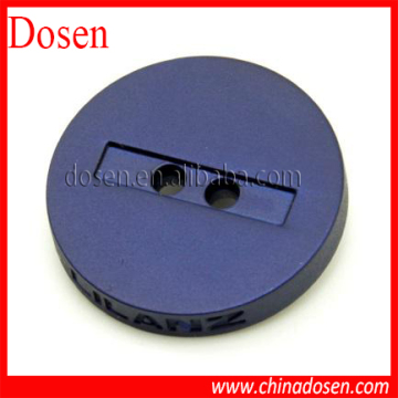 Navy Blue high quality 4 hole metal alloy buttons for shirts