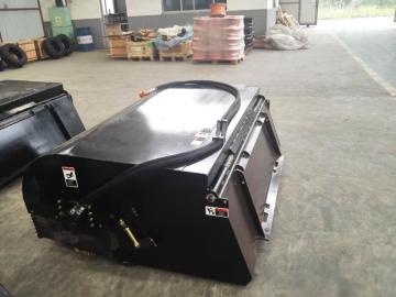 Sweeper Attachment Of Skid Steer Loader