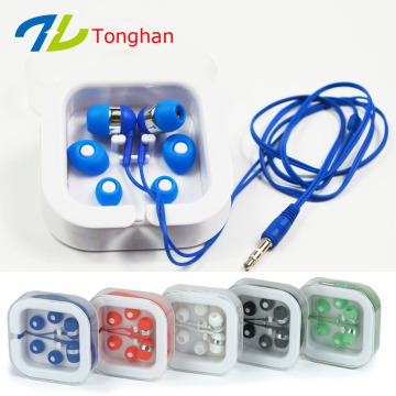 Promotional earphones custom packing OEM color from factory