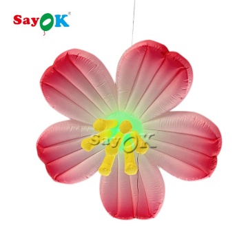 Plum Blossom Inflatable Flower Lighting Balloon for Party Decoration