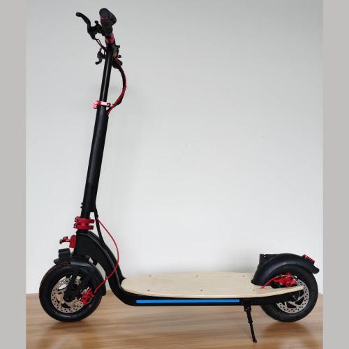 Scooter eléctrico de arce negro plegable para adulto