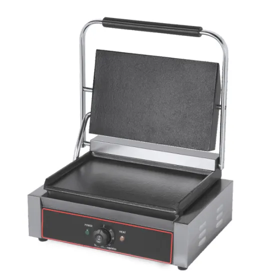 Electric Heating pressing plate grilling furnace commercial Kitchen Use Breakfast Making Contact Grill panini grill