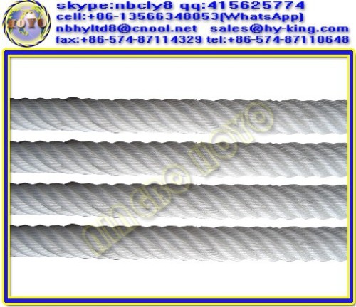 6 strand atlas tug rope , polyamide nylon rope for marine use , marine mooring rope reel