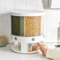 Rotatable Individual Rice Dispensers For Cereals Storage