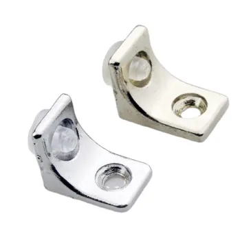 Fast Delivery Zinc Alloy Chrome Welding Angle Brackets for Furniture and Industrial Decorations