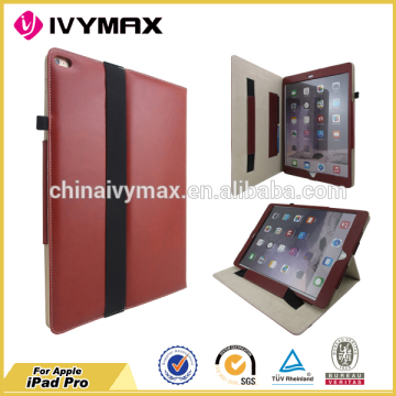 wholesale PU leather case for IPad Pro flip with stander mobile phone case