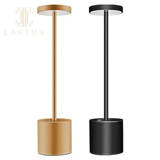 New design dimmable cordless usb battery table lamp