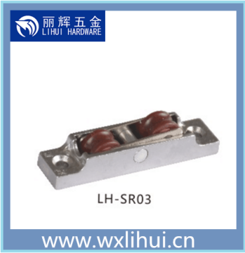 sliding window hardware ,adjust POM nylon window wheel roller used for upvc ,double window pulley groove wheel