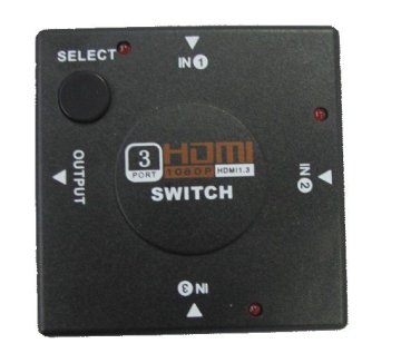 Fy1408g Hdmi Switch / Splitter 3 In 1 Supports 12-bit Deep Color, Full 1080p, Hdmi 1.3b