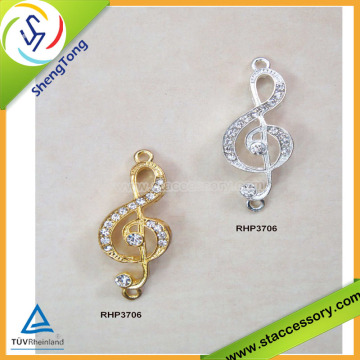 Wholesales Music Coonector Charm, Musical Note Charm, Fashio Music Charm หรือจี้