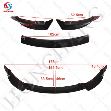 Factory Manufacture NEW Auto Parts Body Kits Front Bumper Lip and Splitter for Tesla Model 3 (2017-2024)