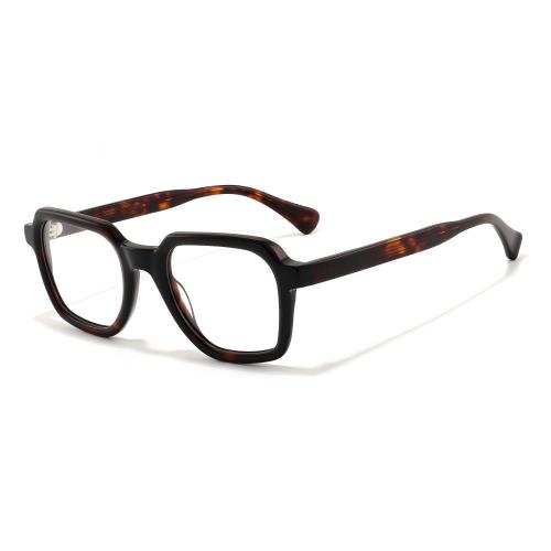 Mellume Sculpted Geometric Square Acetate Optical Glasses