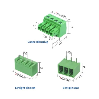 Phoenix Degson Connector 3.81mm - Male and Female Plug-in Terminal Block