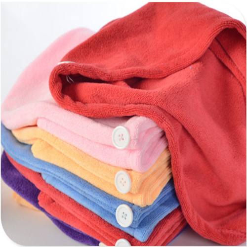 Set Bamboo Fiber Hair Towel Wrap Oem