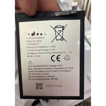 بطارية الهاتف المحمول عالية الجودة للجملة لـ Infinix X521 BL 30QX BL30QX - طلبات قابلة للتخصيص والشحن السريع