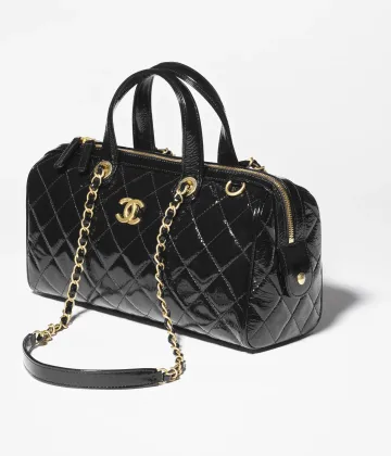 Classic Black Bowling Bag