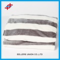Süper yumuşak flanel battaniye % 100 polyester çizgili baskılı