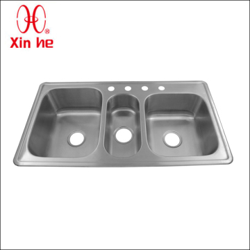 SUS304 topmounted kitchen stainless steel sink