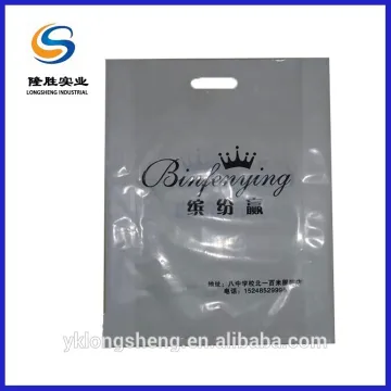 polypropylene plastic packaging DIE CUT bag