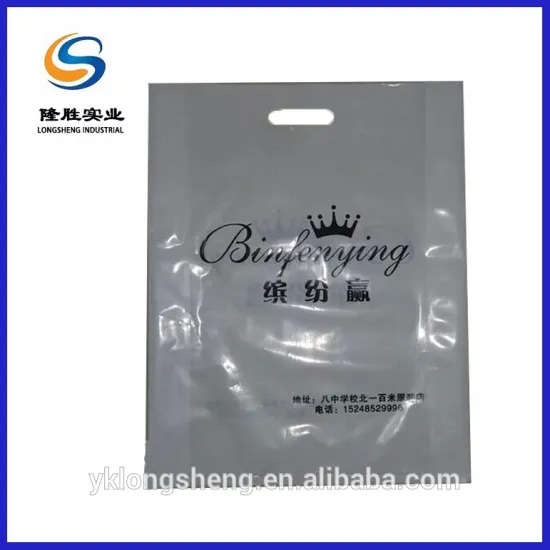 polypropylene plastic packaging DIE CUT bag