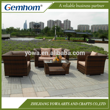 Waterproof brown indoor outdoor wicker furniture