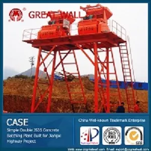 China Well-known Trademark HZS35 Concrete Batching Plant